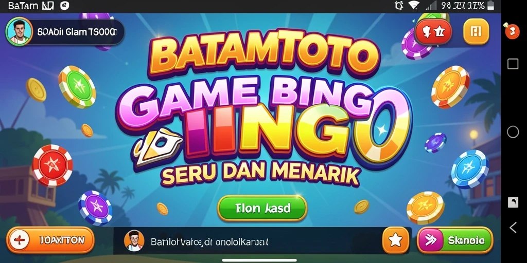 Tampilan seru gameplay Bingo di BATAMTOTO.