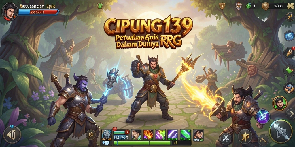 Tangkapan layar gameplay menampilkan aksi seru dalam petualangan RPG.