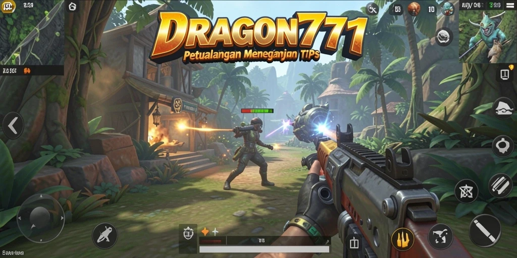Tampak gameplay aksion tinggi di DRAGON777 dengan grafis menawan.