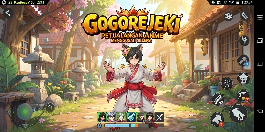 Tangkapan layar gameplay GOGOREJEKI yang menarik dan berwarna-warni.