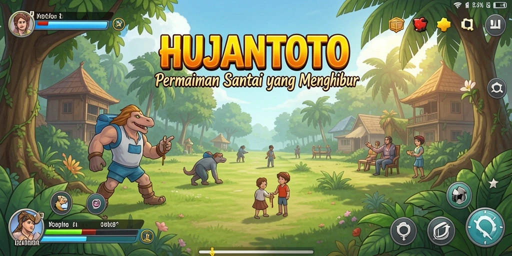 Tampilan menarik dari gameplay HUJANTOTO yang penuh warna.