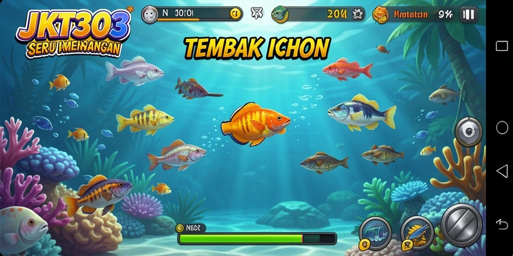 Tampilan gameplay JKT303 yang mengasyikkan saat menembak ikan.
