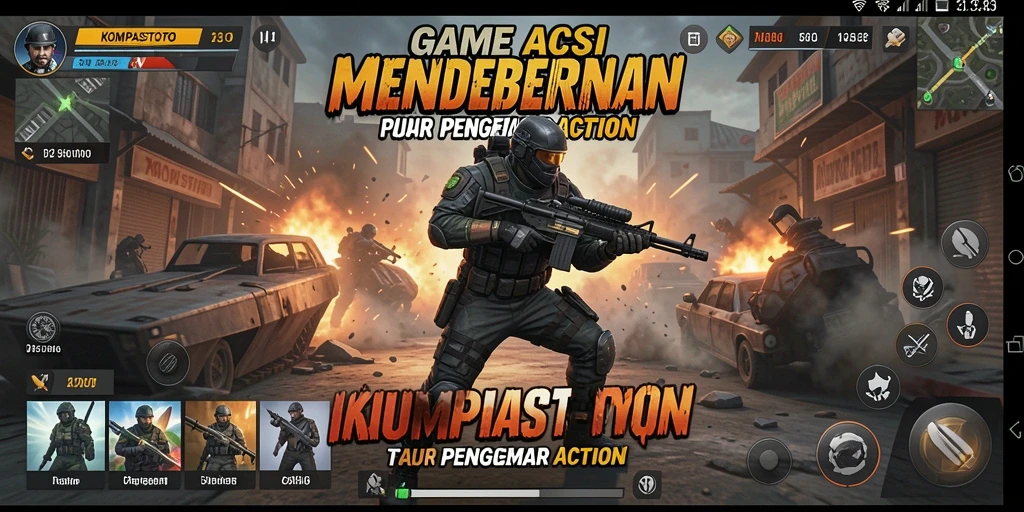 Tampilan gameplay seru dari KOMPASTOTO yang mendebarkan.