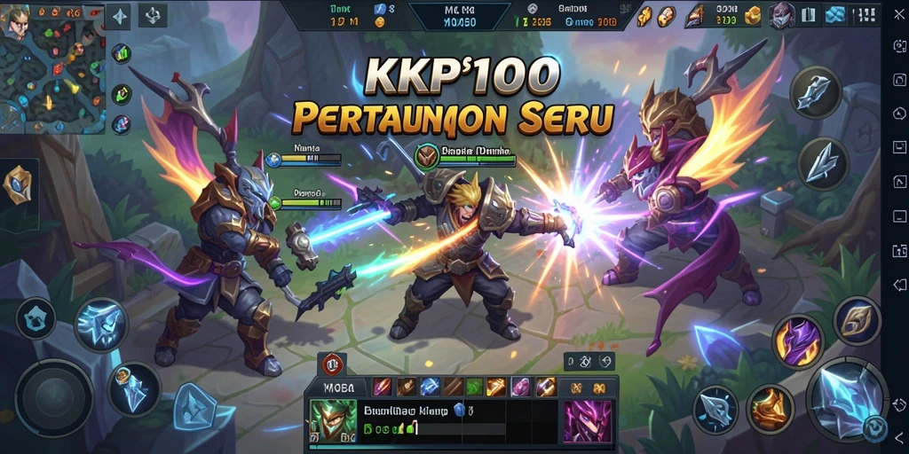 Tampilan gameplay KPK100 menampilkan aksi pertarungan yang seru.