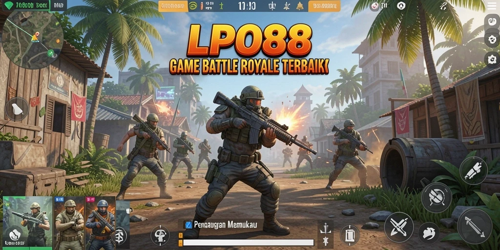 Gameplay menarik dari LPO88 saat pertempuran Battle Royale.