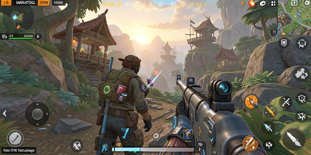 Tangkapan layar MARIATOGL menampilkan aksi menegangkan dalam gameplay TPS.