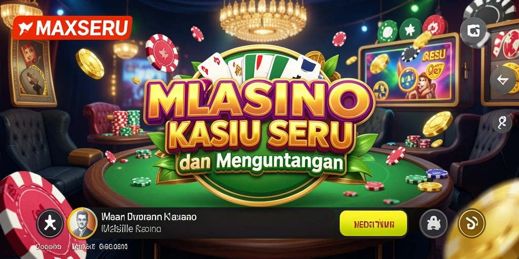 Tangkapan layar gameplay seru dari MAXSERU yang menunjukkan keseruan permainan Kasino.