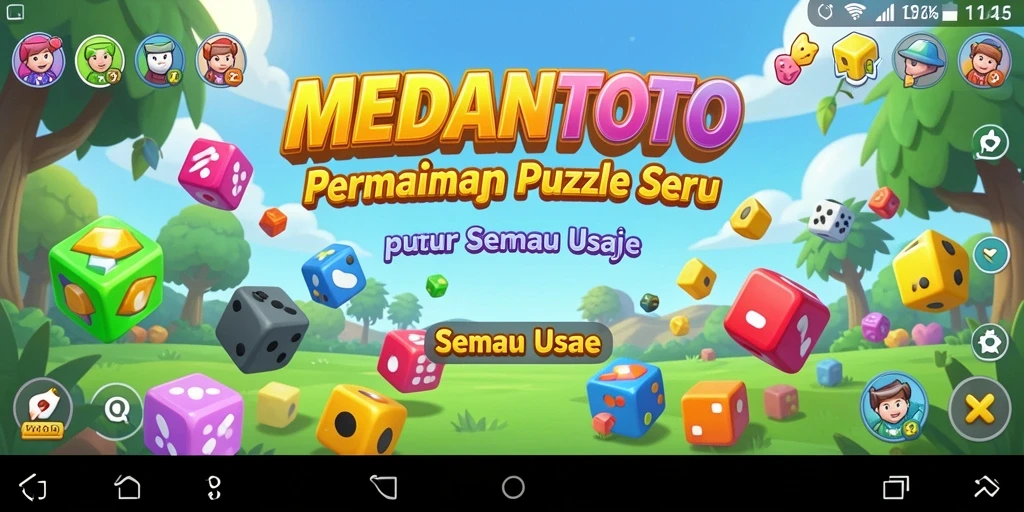 Tampilan gameplay MEDANTOTO yang penuh warna dan menantang.