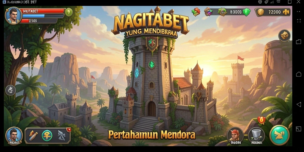 Tampilan menawan gameplay Tower Defense NAGITABET dengan aksi seru.
