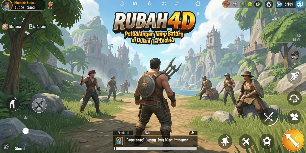Screenshot gameplay <strong>RUBAH4D</strong> menampilkan dunia Open World yang menakjubkan.
