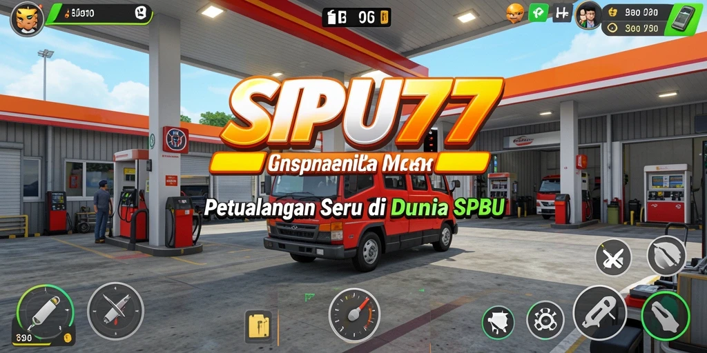 Tampilan gameplay SPBU77 yang penuh aksi dan petualangan.